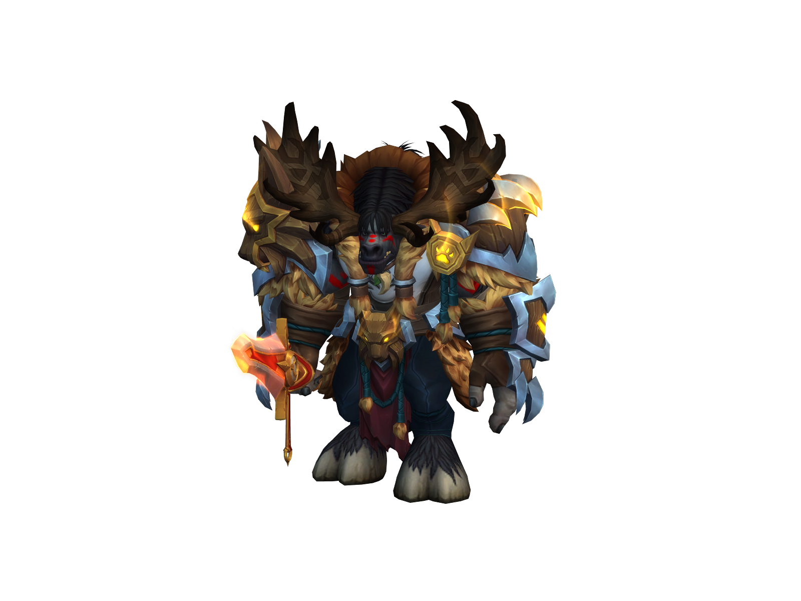 Мряу 3D character render