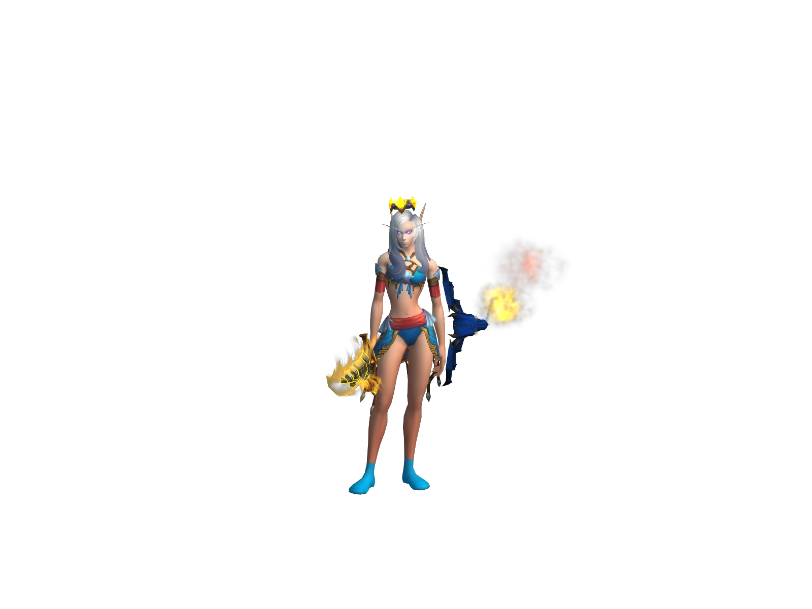 Альвинта 3D character render