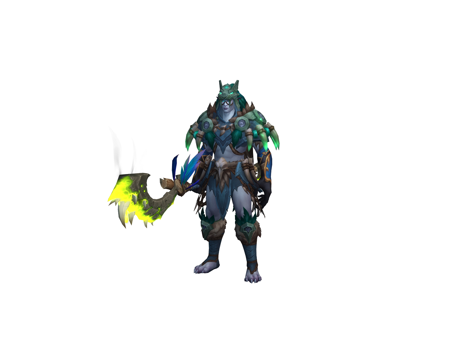 Терновик 3D character render