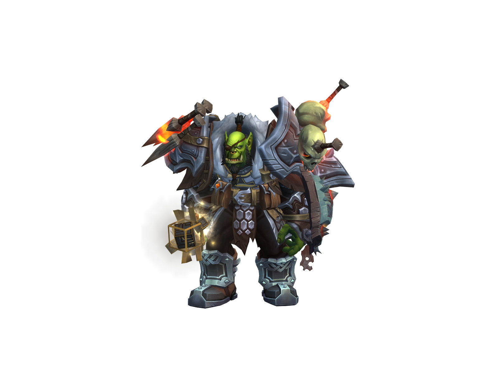 Фрондвард 3D character render