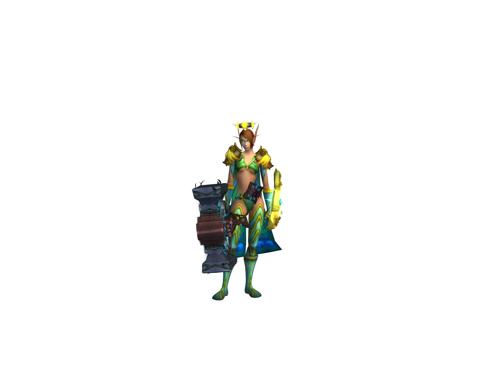 Исания 3D character render