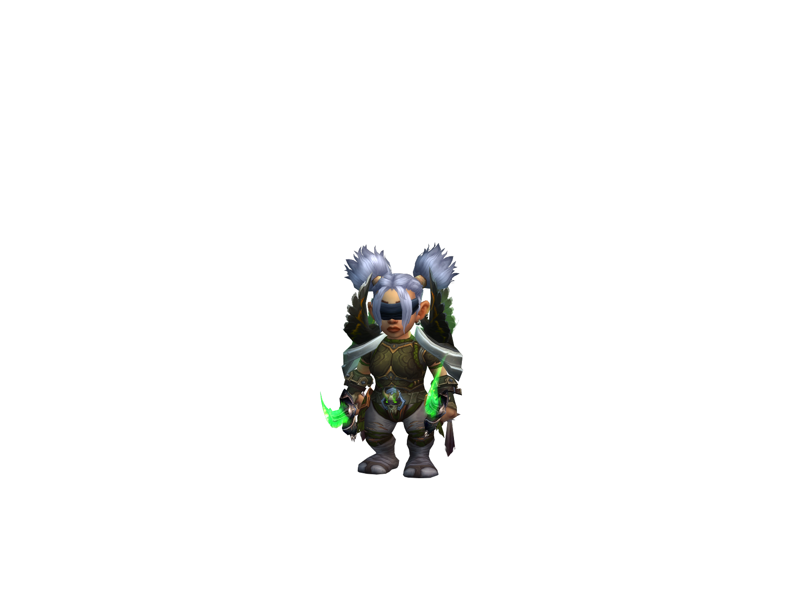Повидавшая 3D character render