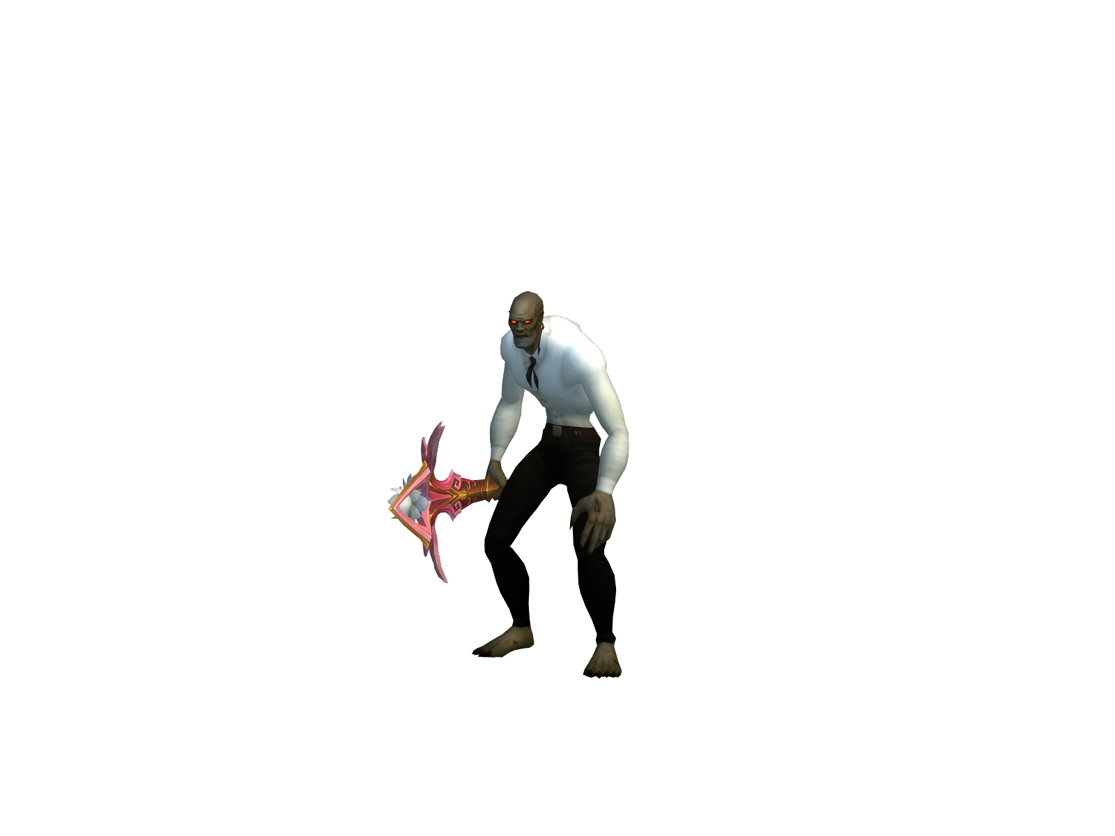 Лысенький 3D character render