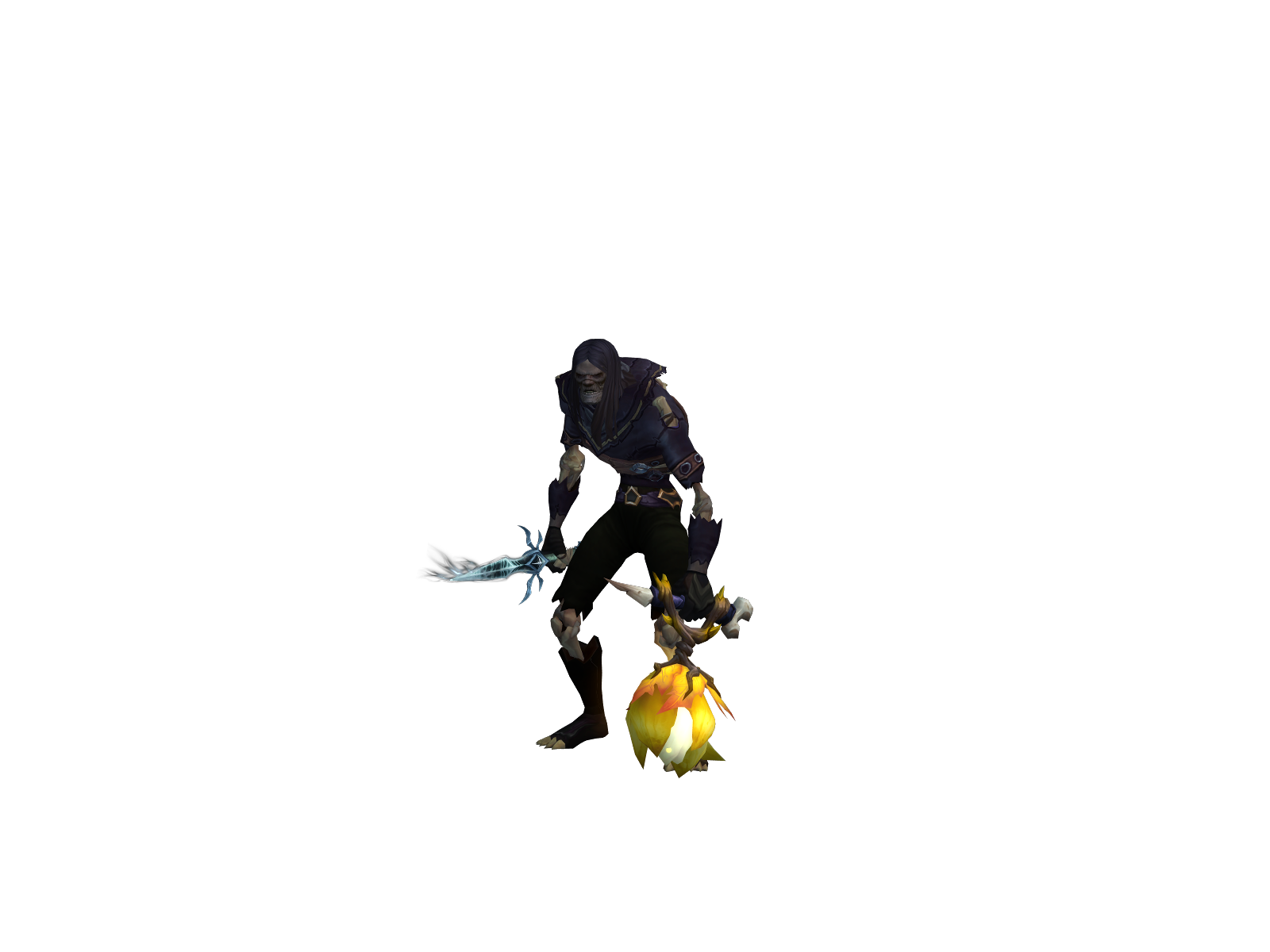 Тёмный 3D character render