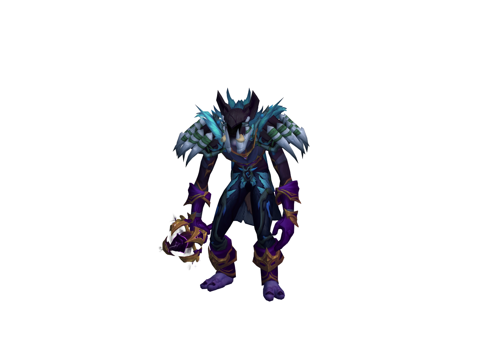 Аггрок 3D character render