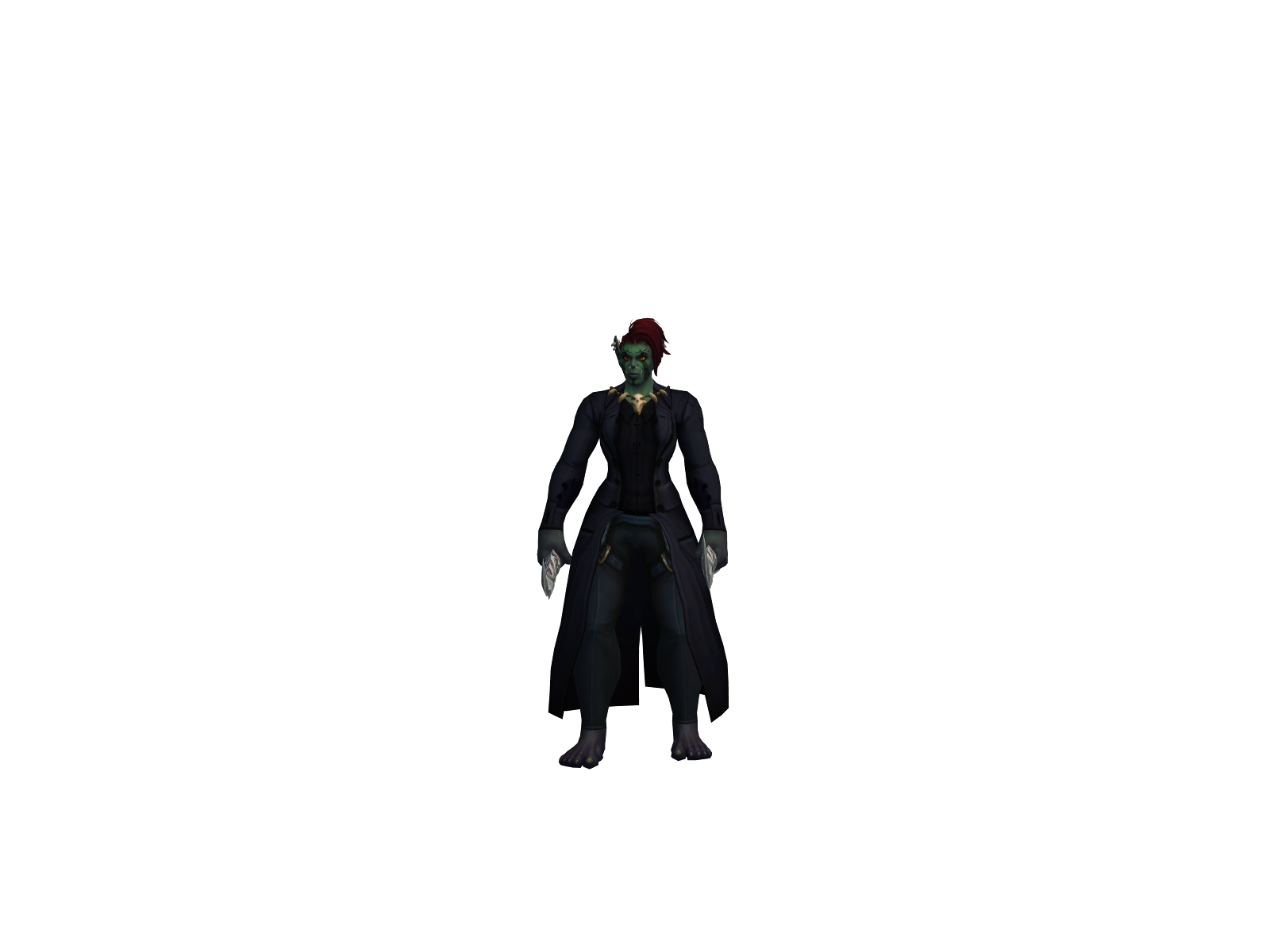 Найтрожка 3D character render