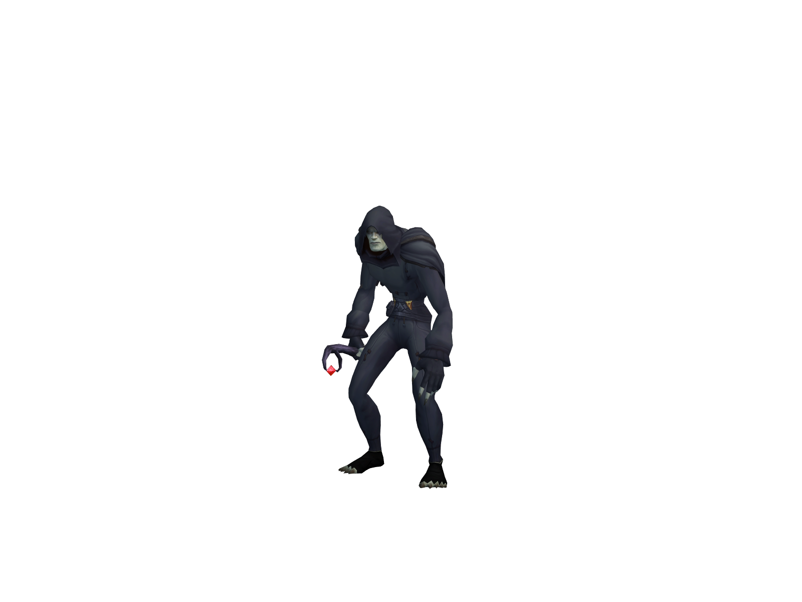 Абьюзивный 3D character render
