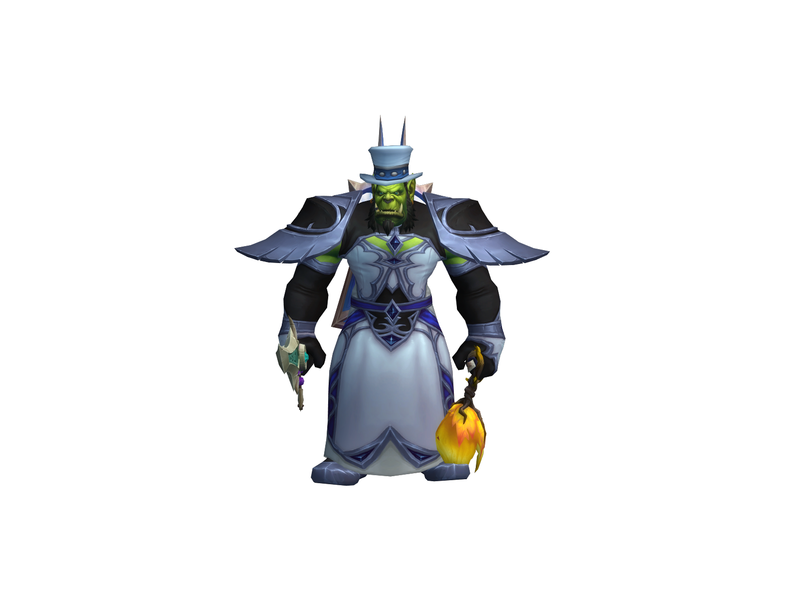 Бабёр 3D character render