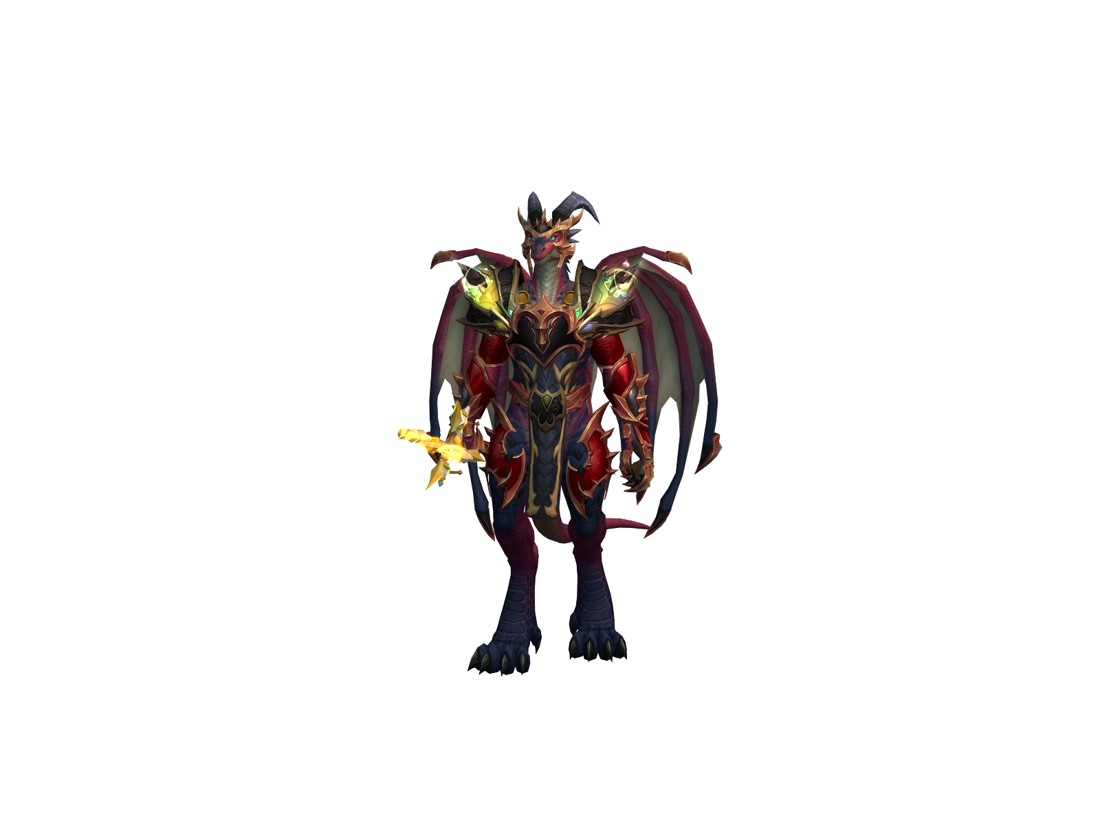 Dracaûfeu 3D character render