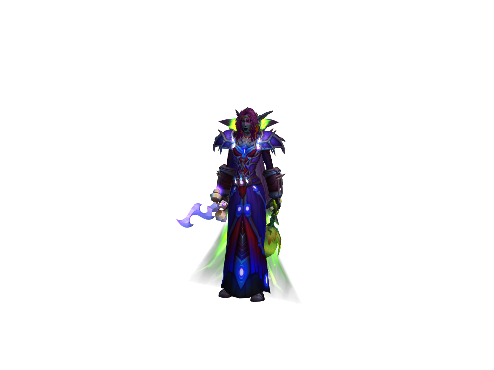 Ywele 3D character render