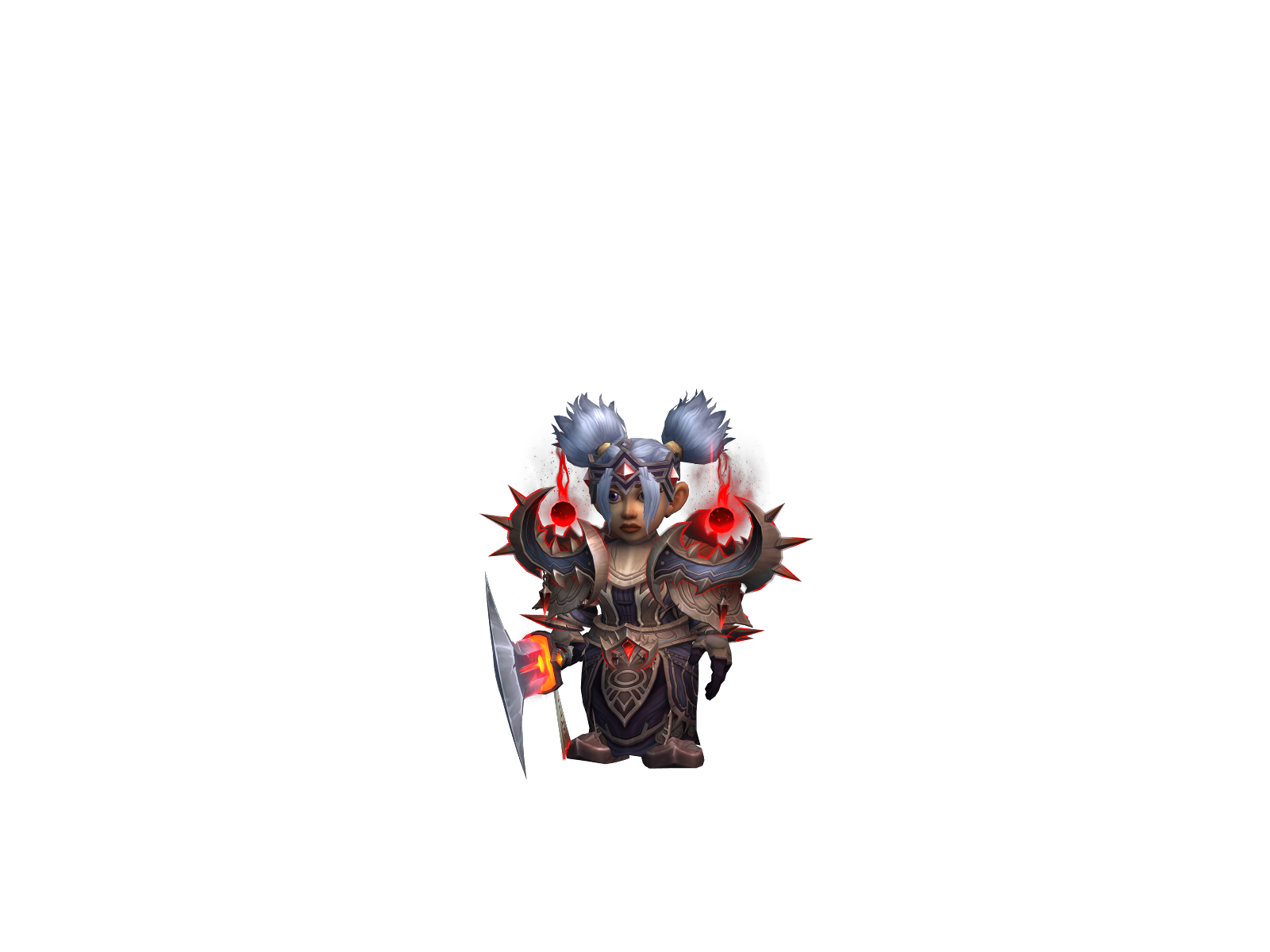Mercurognome 3D character render