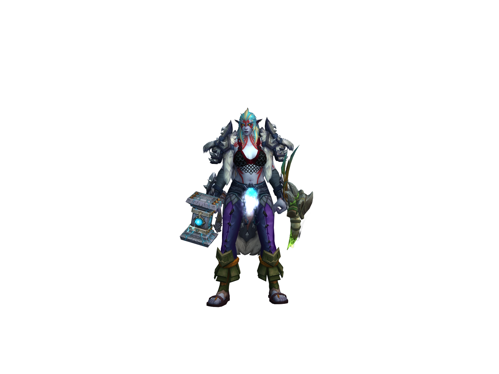 Oklito 3D character render