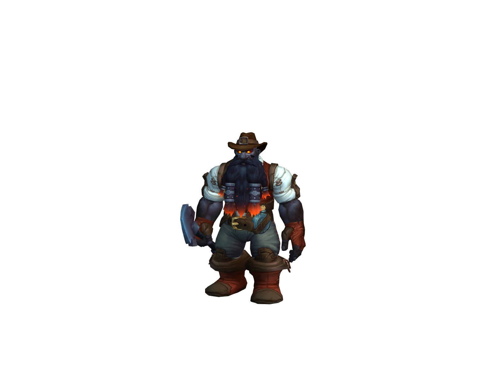 Chumlee 3D character render
