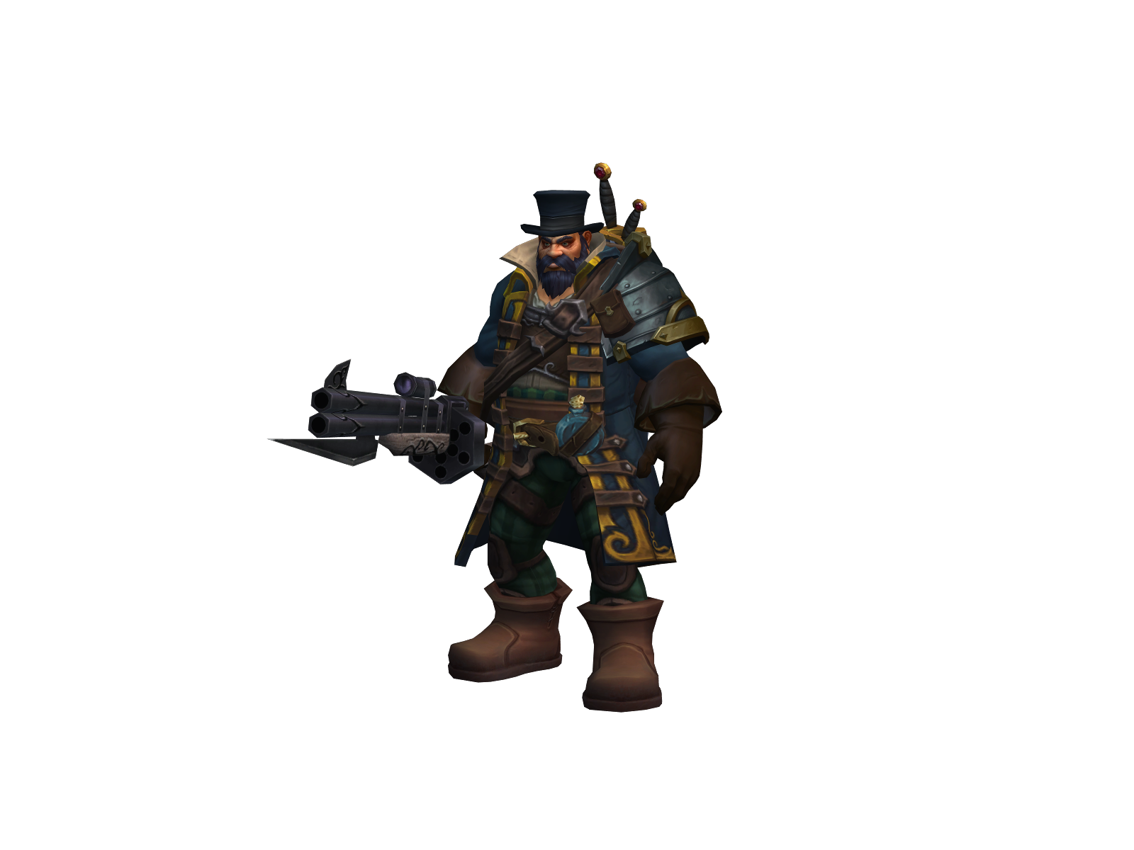 Gillgropaqué 3D character render