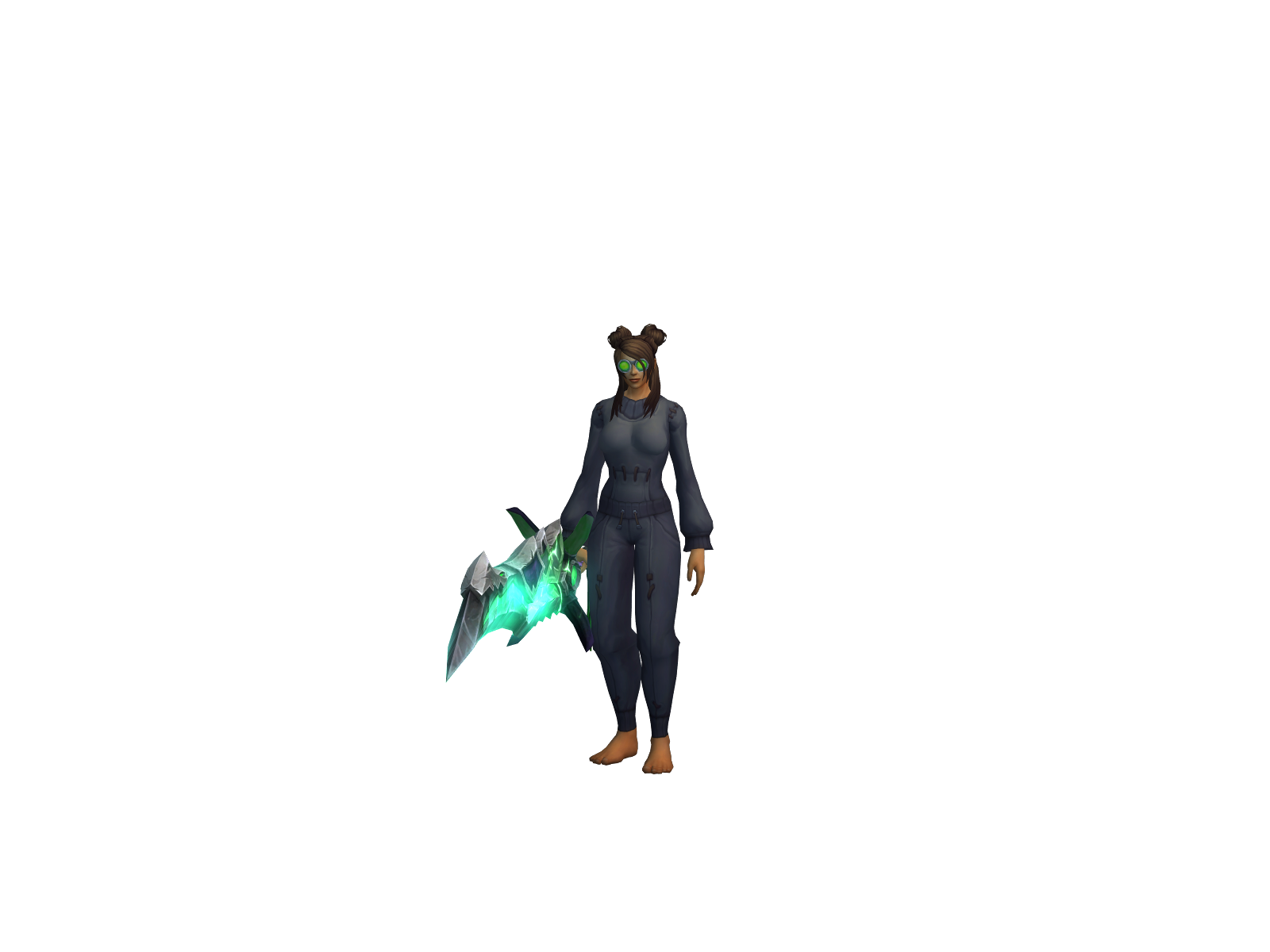 Lehess 3D character render