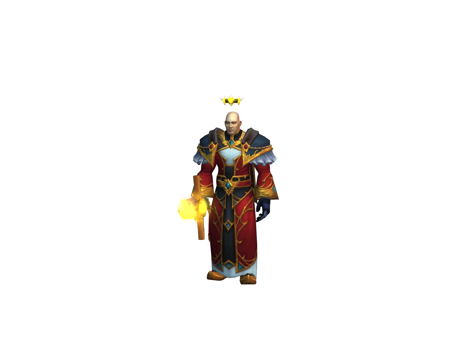 Fullbald 3D character render