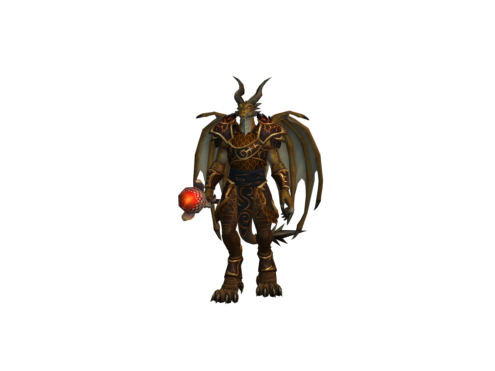 Dragonathome 3D character render