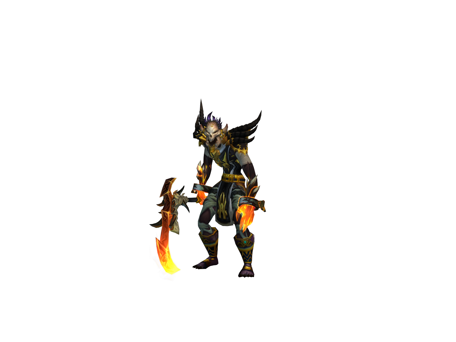 Fireblood 3D character render