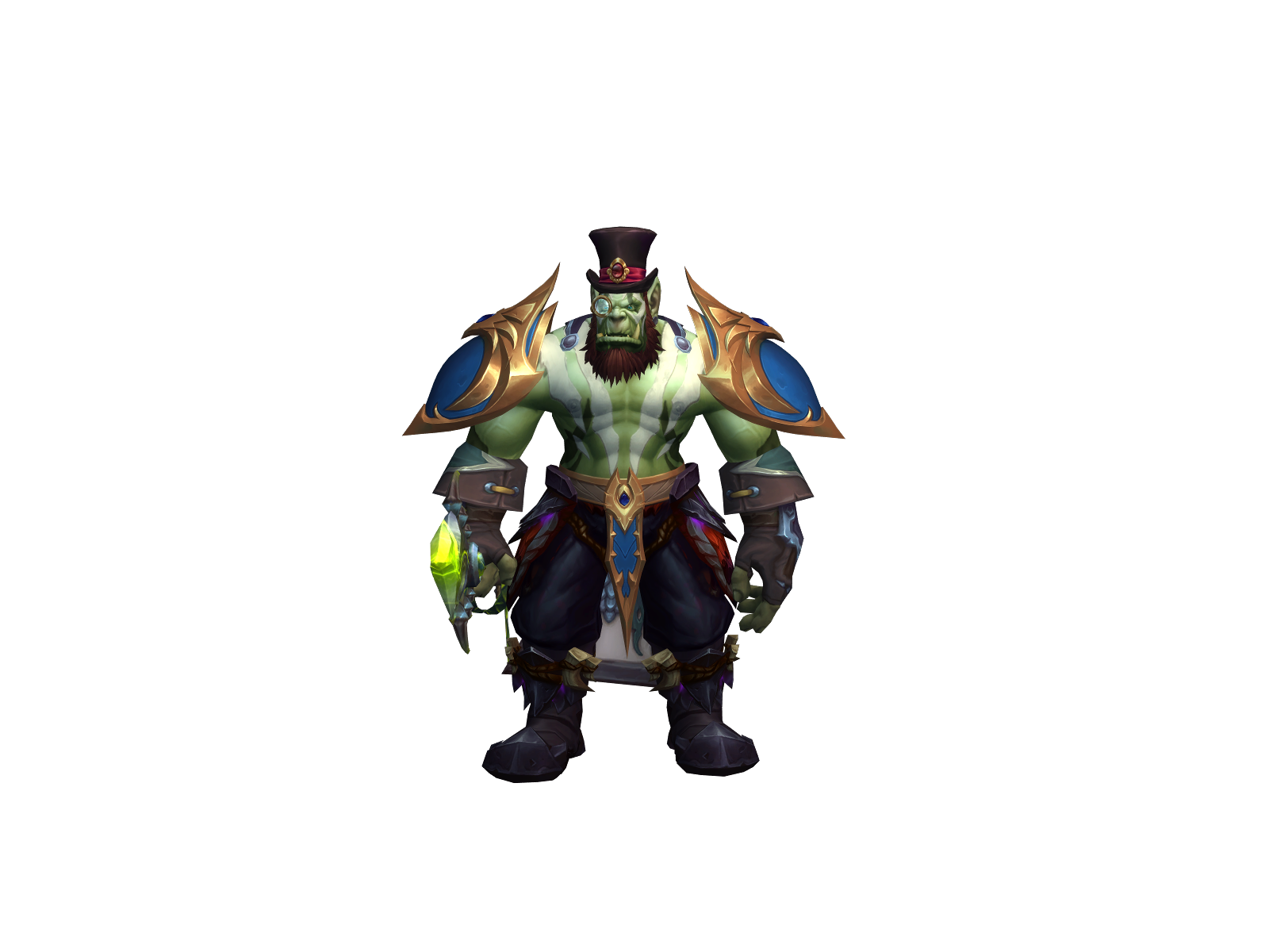 Pugging 3D character render