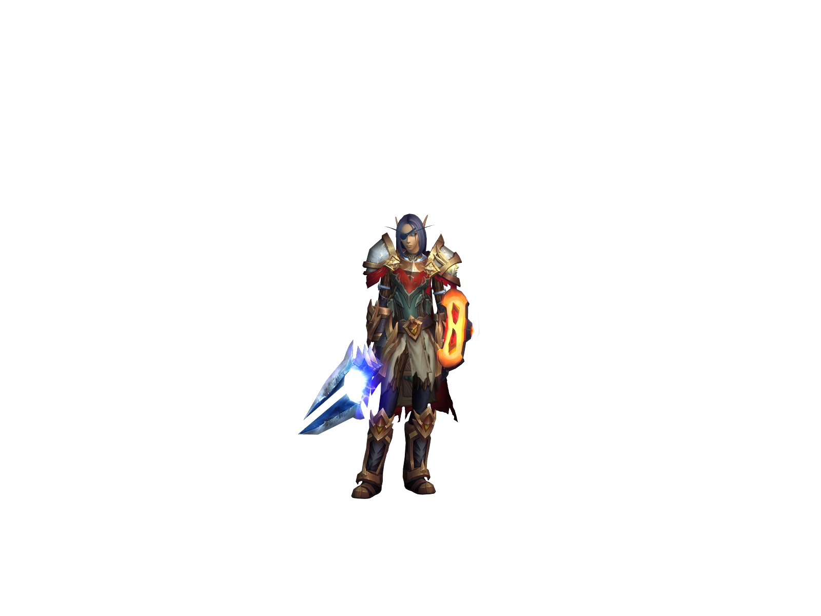 Dragonwarden 3D character render