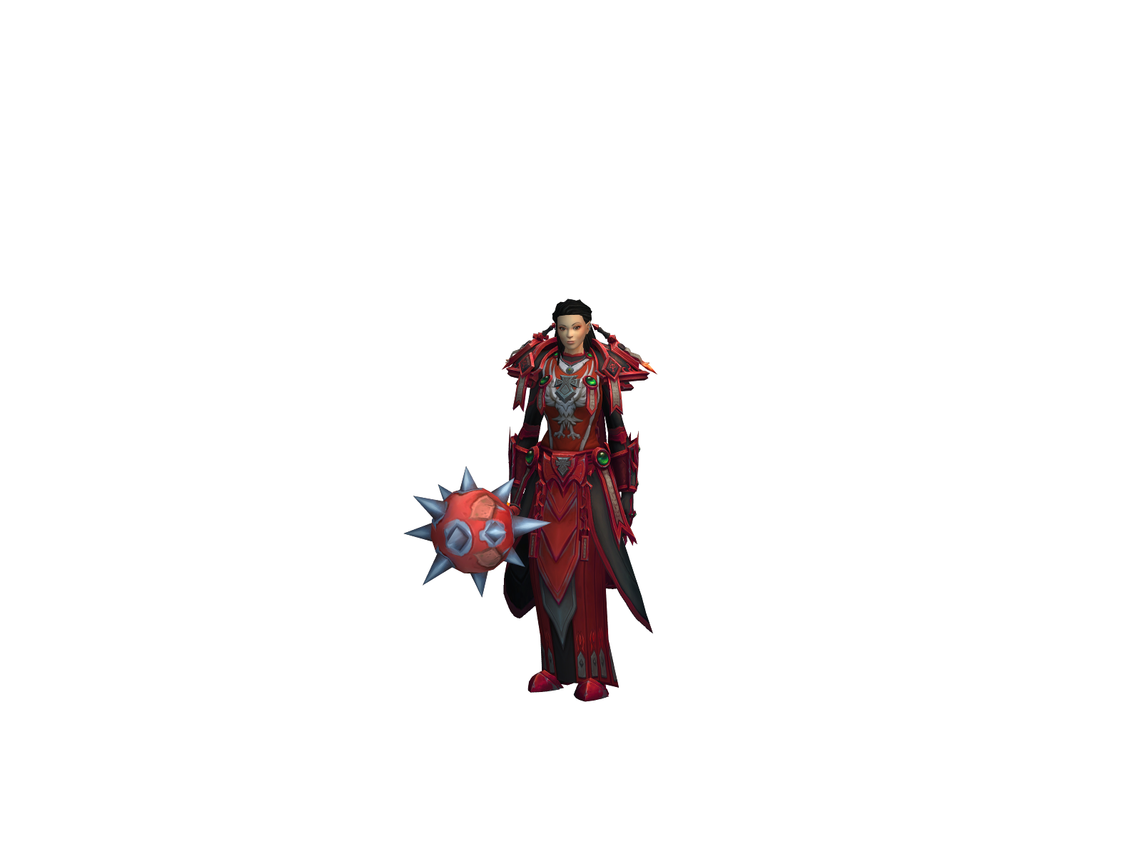 Paradistka 3D character render