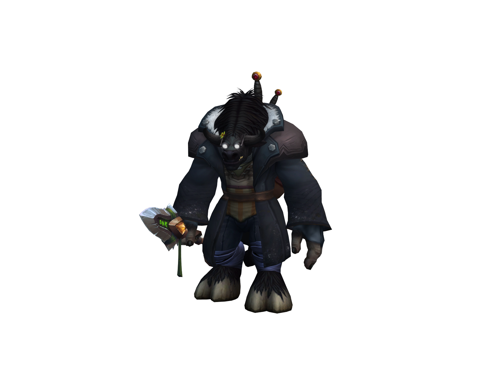 Beshbarmak 3D character render