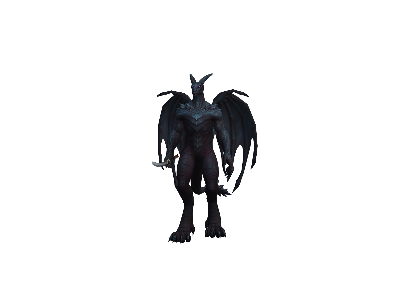 Bigblacktail 3D character render