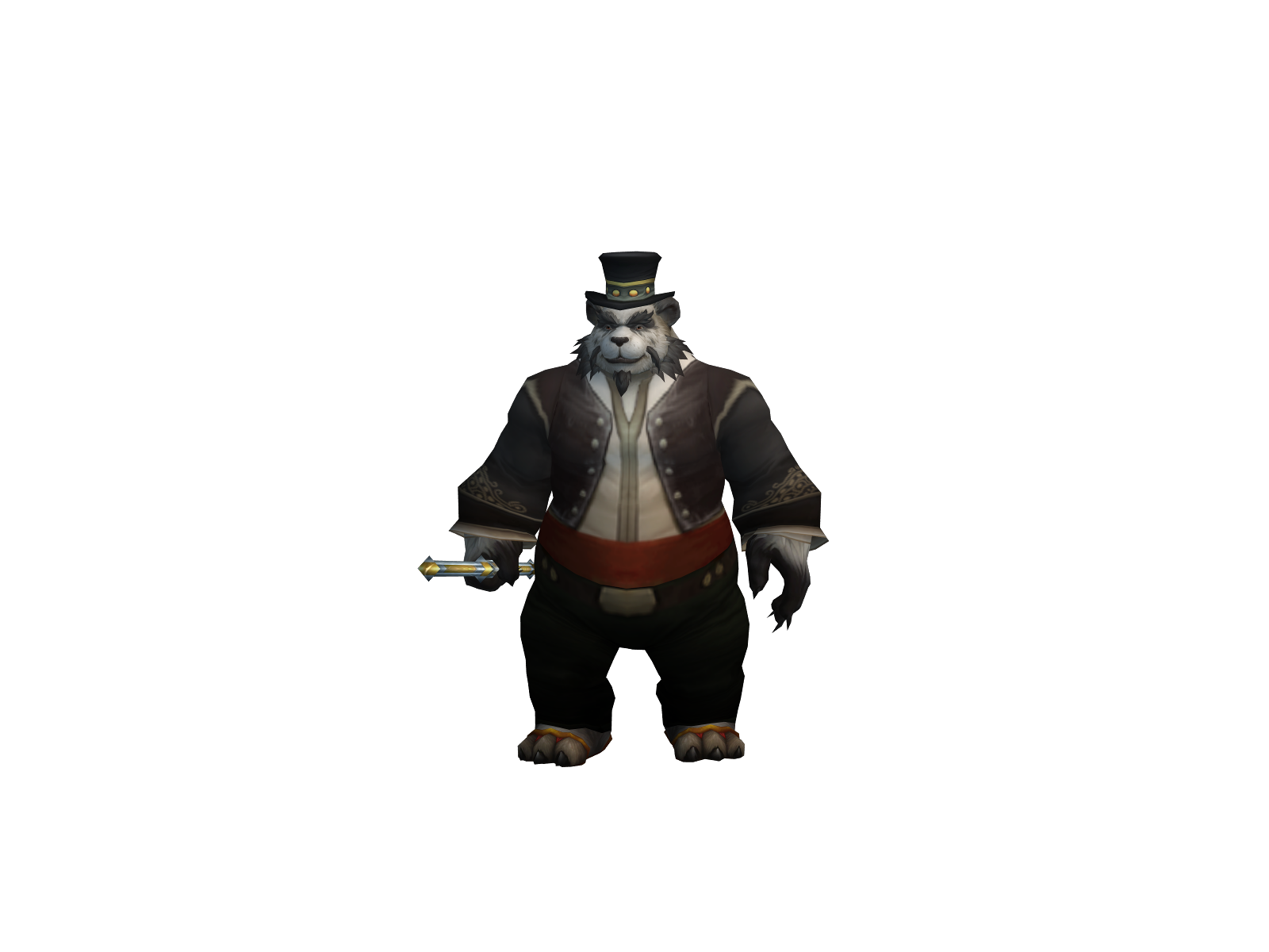 Zapanda 3D character render