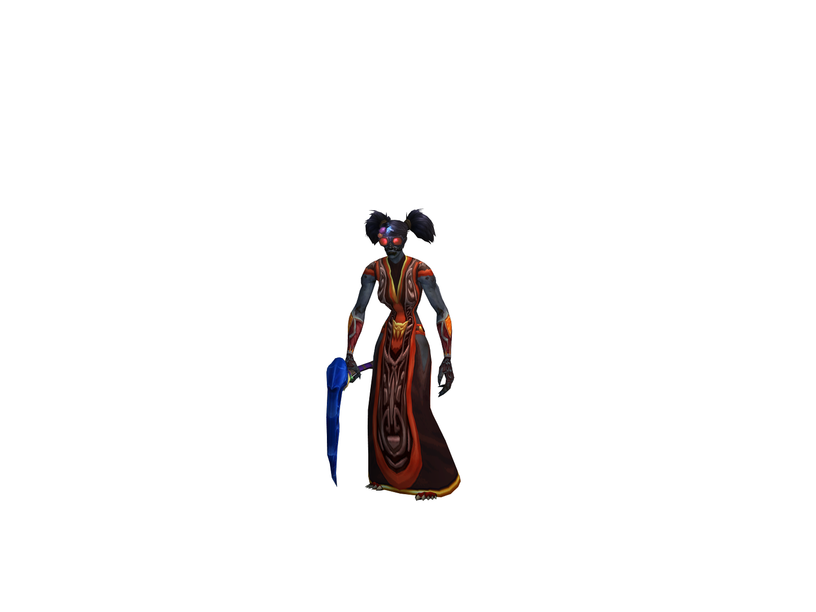 Demoncloak 3D character render