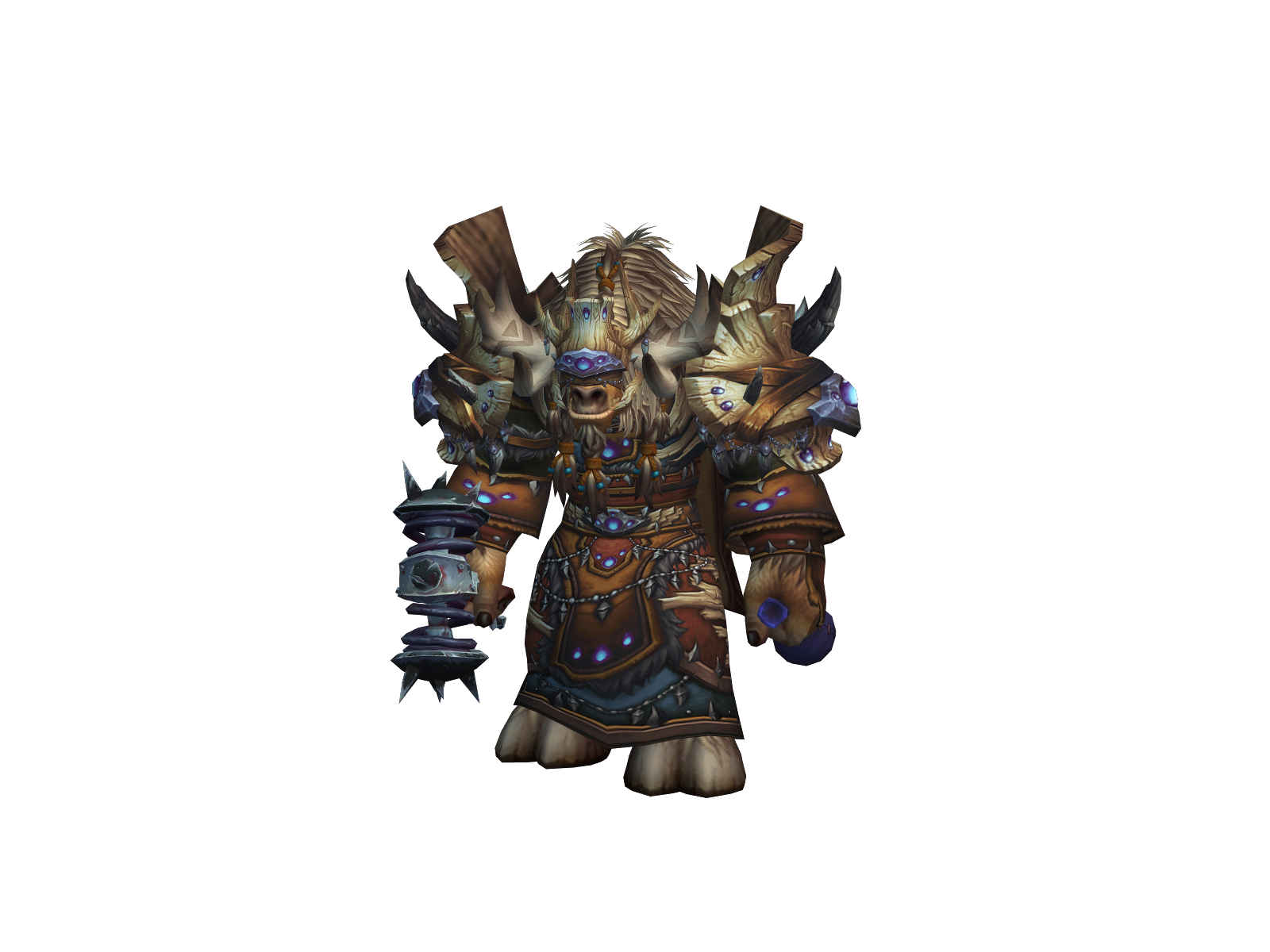 Endrain 3D character render