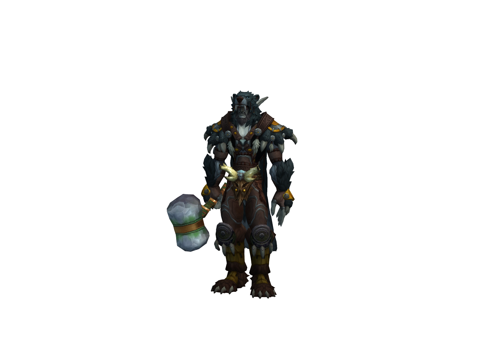 Plantbearpig 3D character render