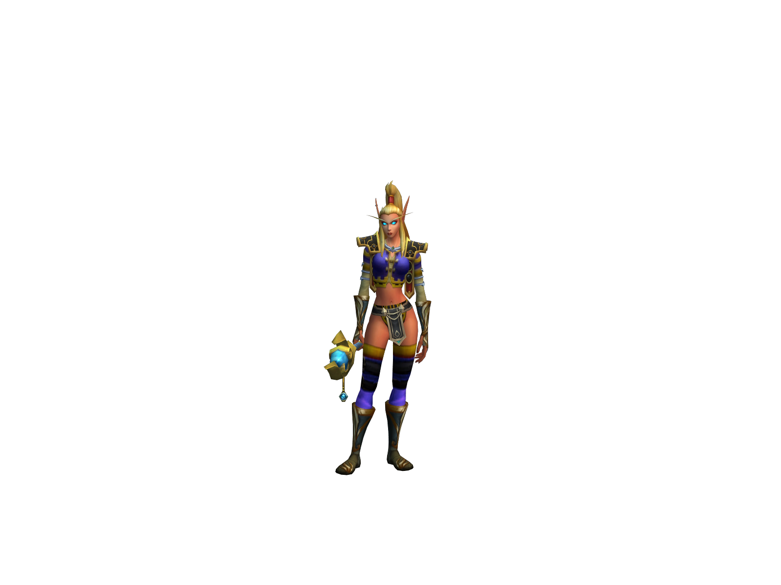 Gudinde 3D character render