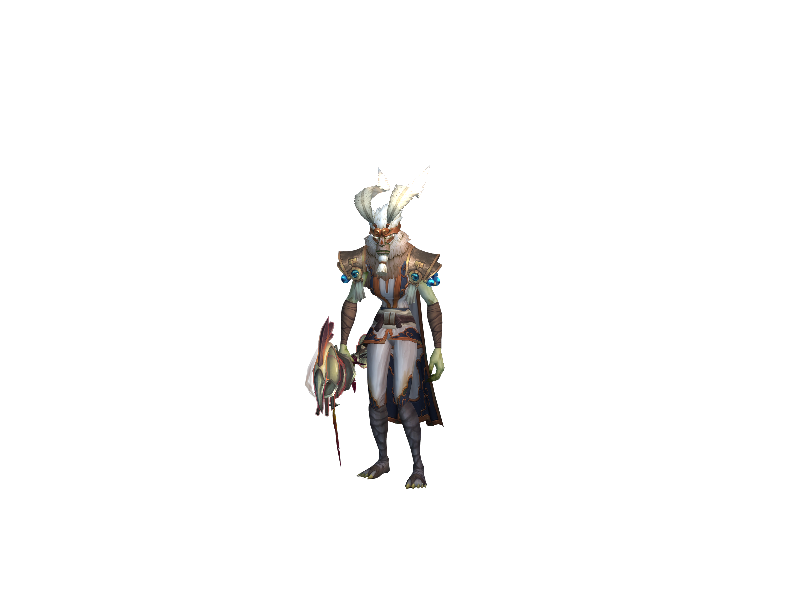 Cycad 3D character render