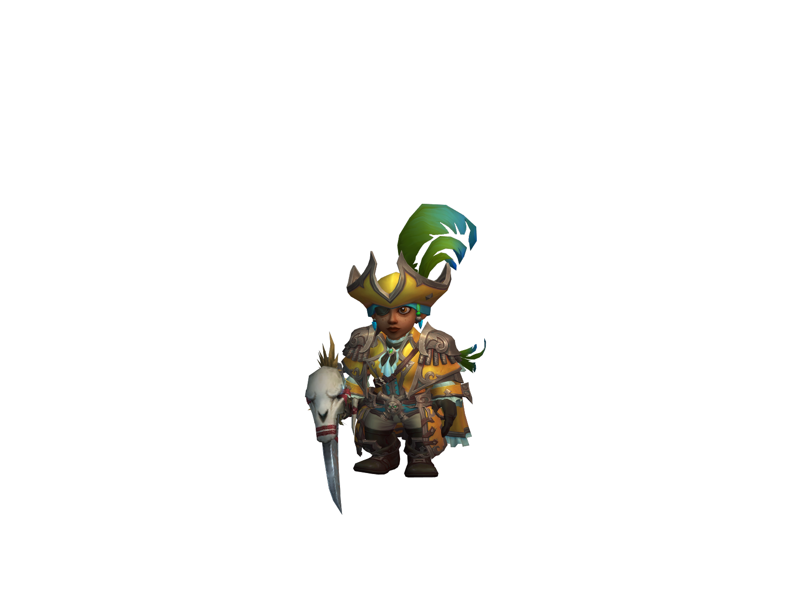 Mersiprist 3D character render