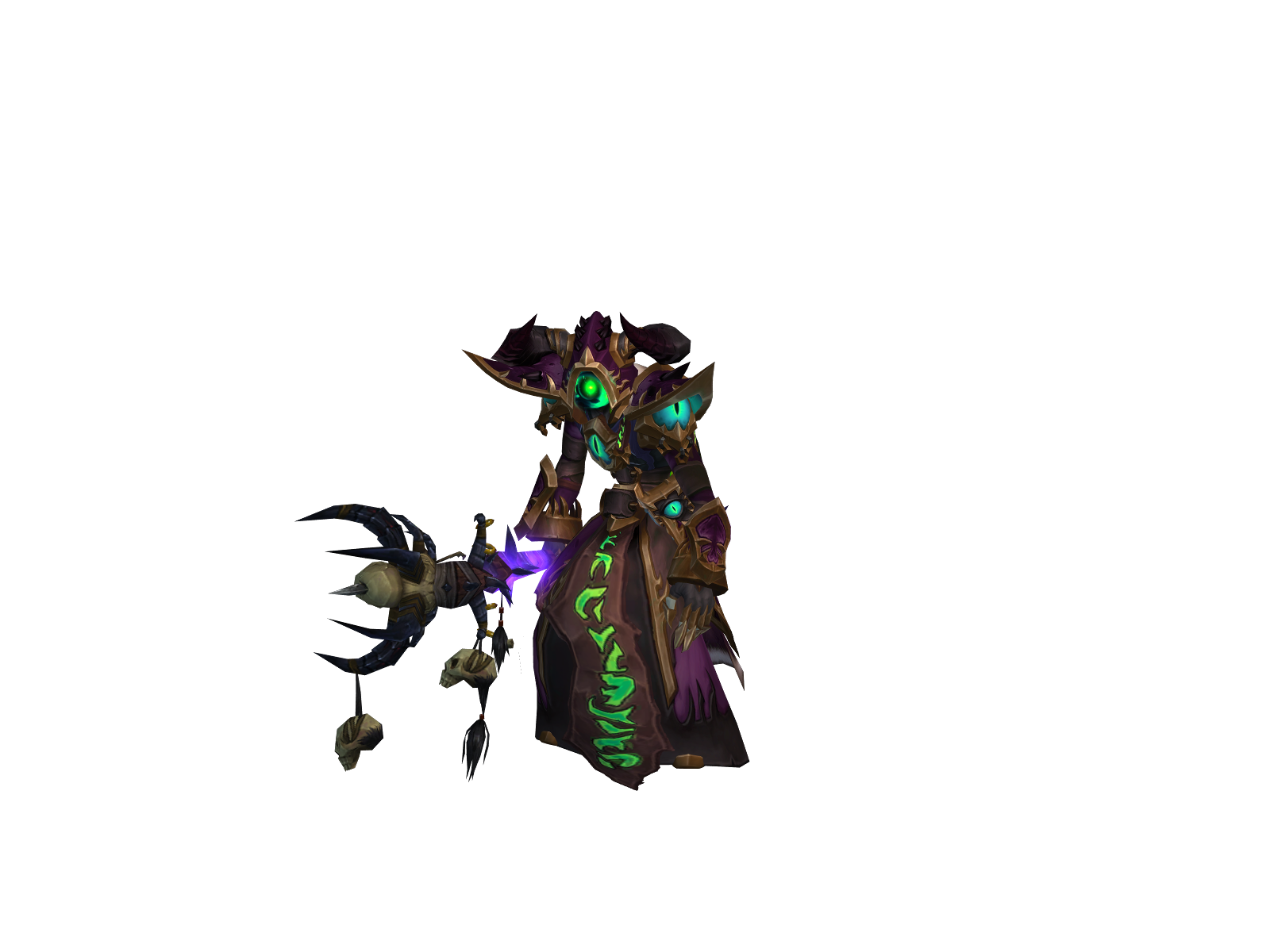 Pútress 3D character render
