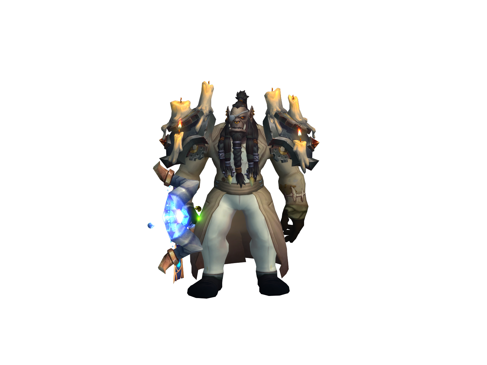 Warlockkw 3D character render