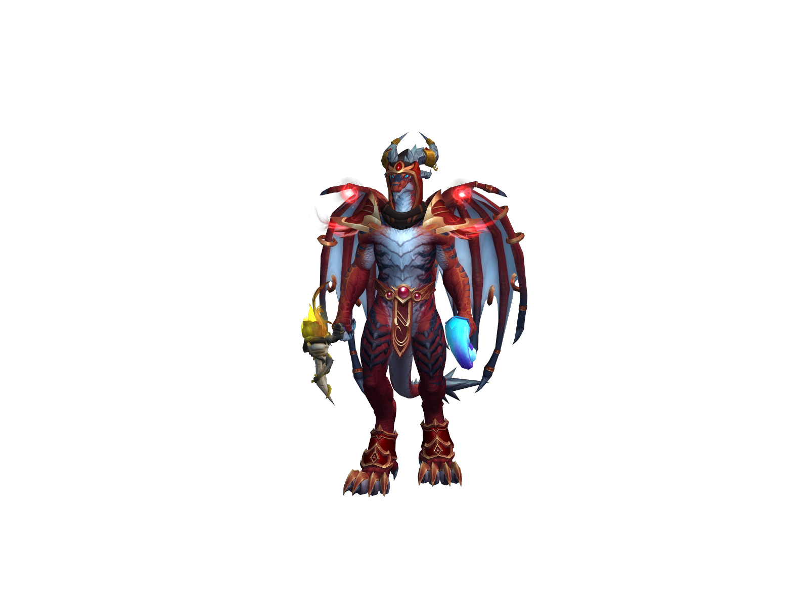 Cinderscale 3D character render