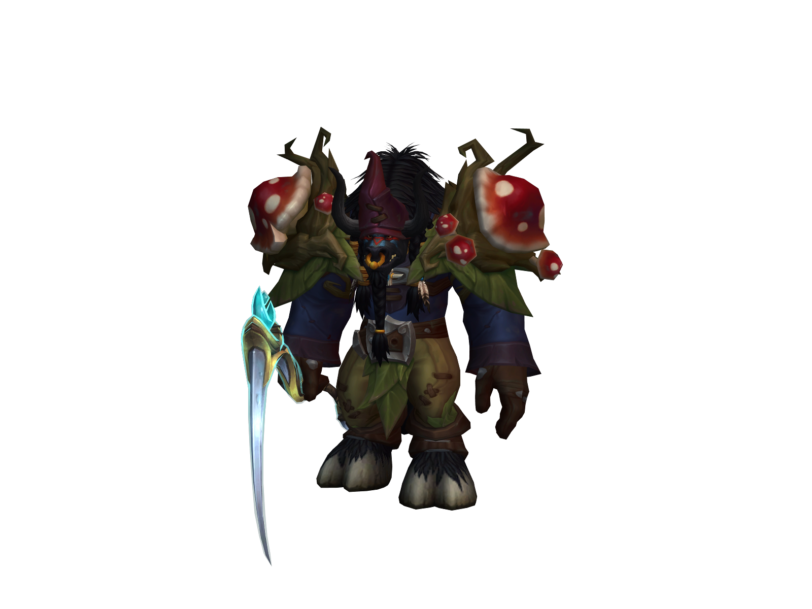 Sadcow 3D character render