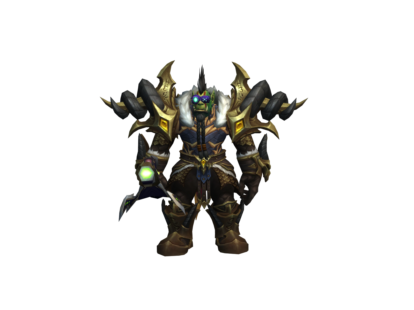 Blackpistól 3D character render