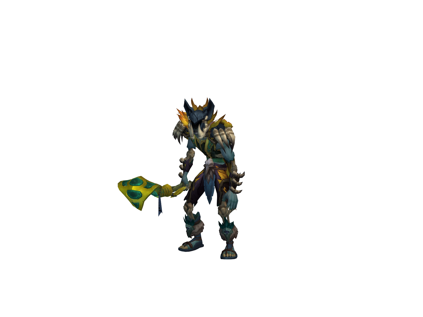 Saandokan 3D character render