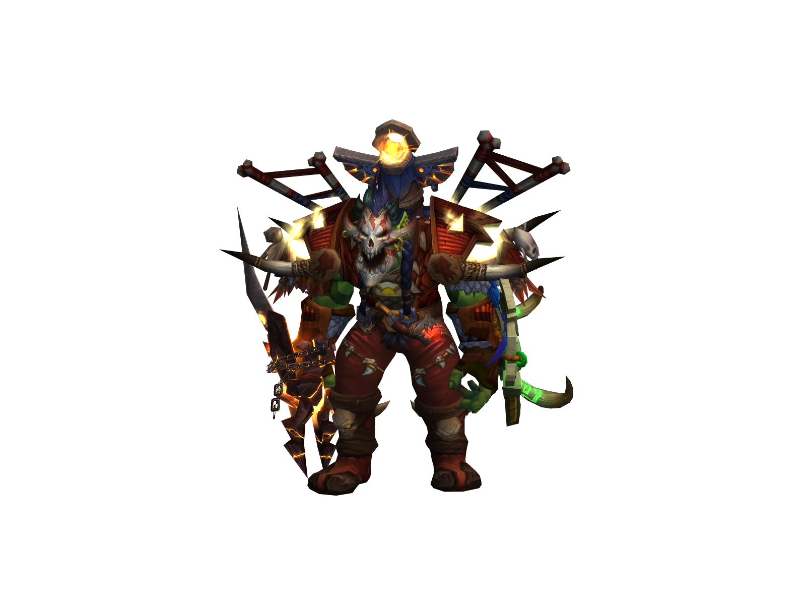 Hollowized 3D character render