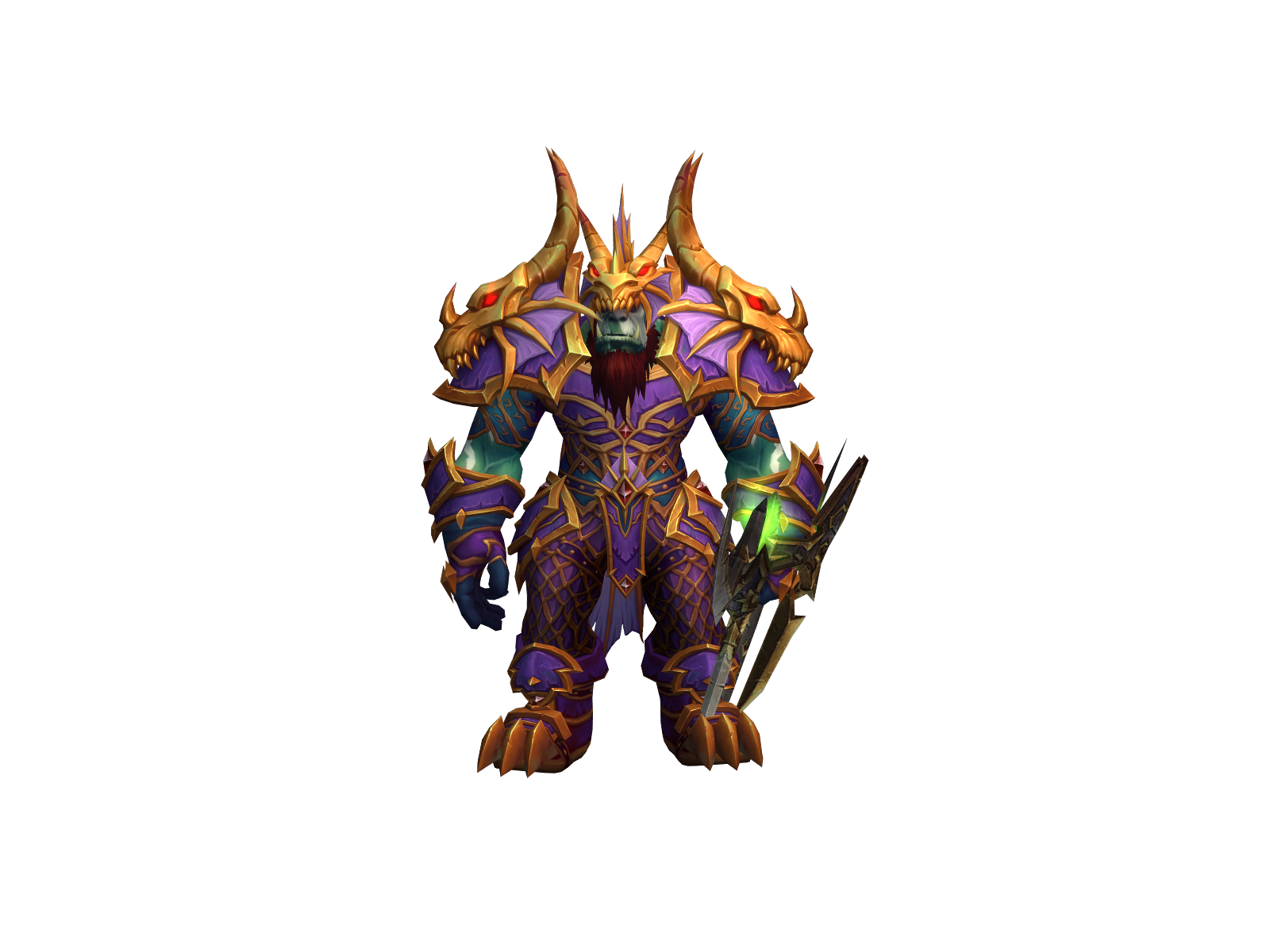 Trækogslip 3D character render