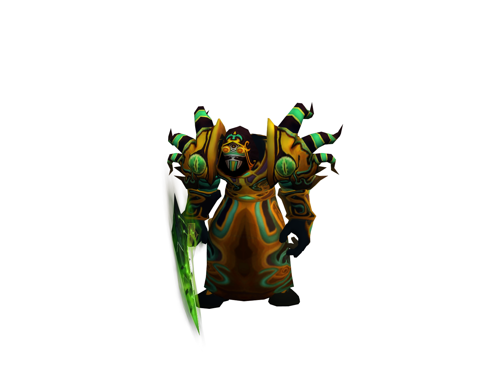 Saurons 3D character render
