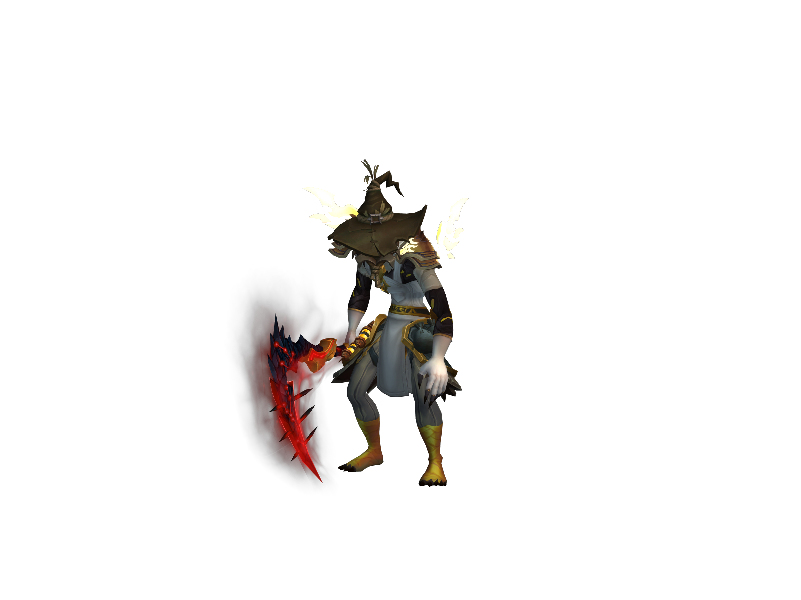 disbalanced 3D character render