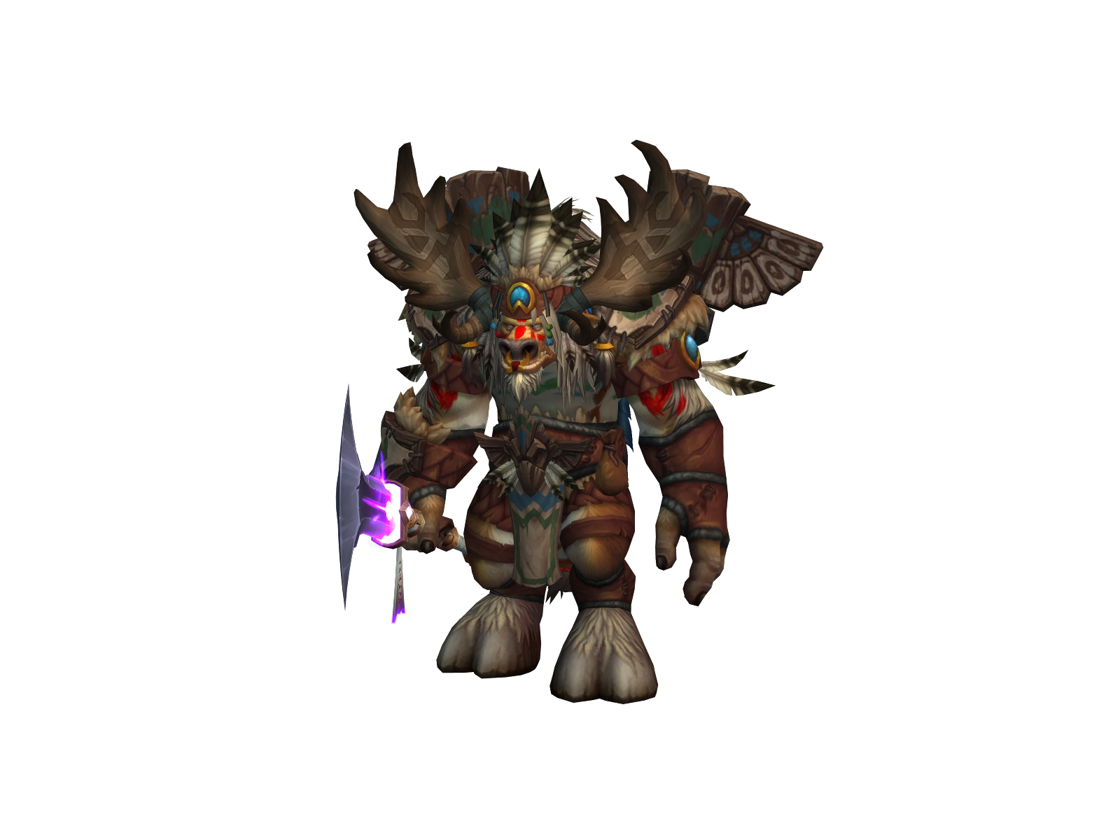 Bullstaff 3D character render