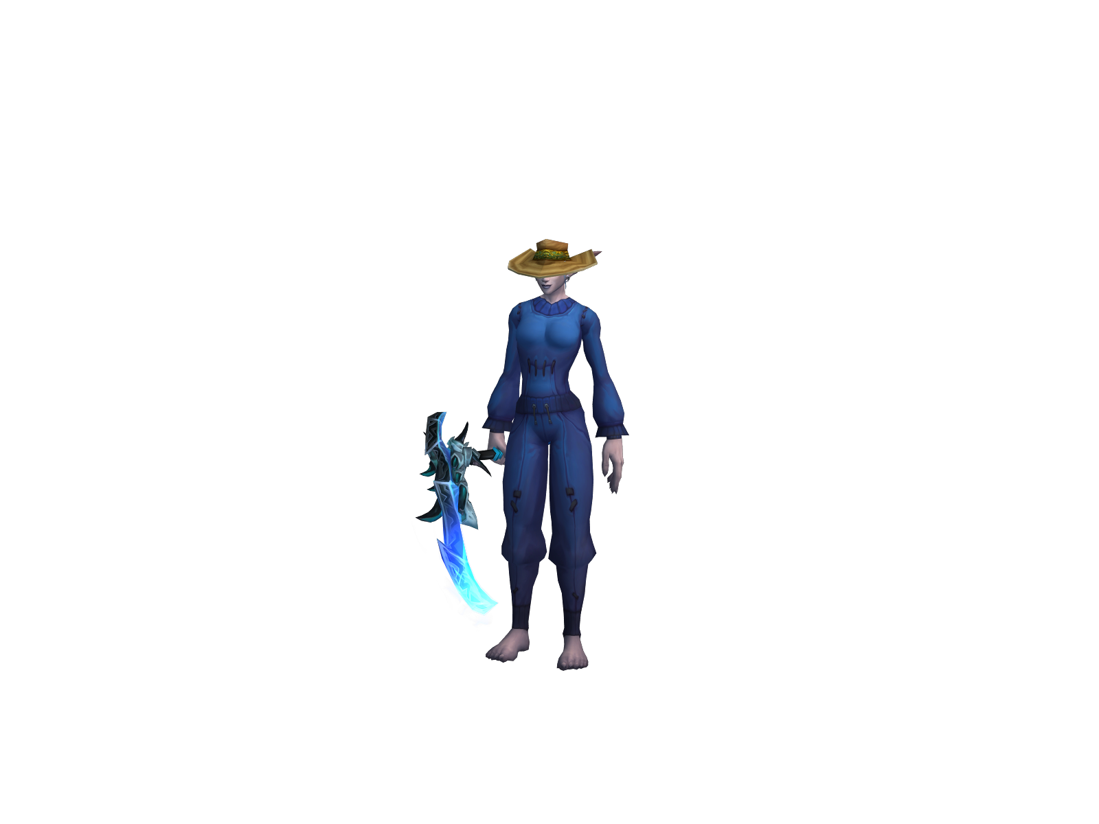 Hybridkatt 3D character render