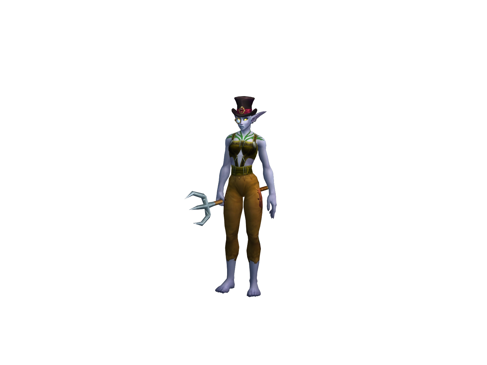 Mwan 3D character render