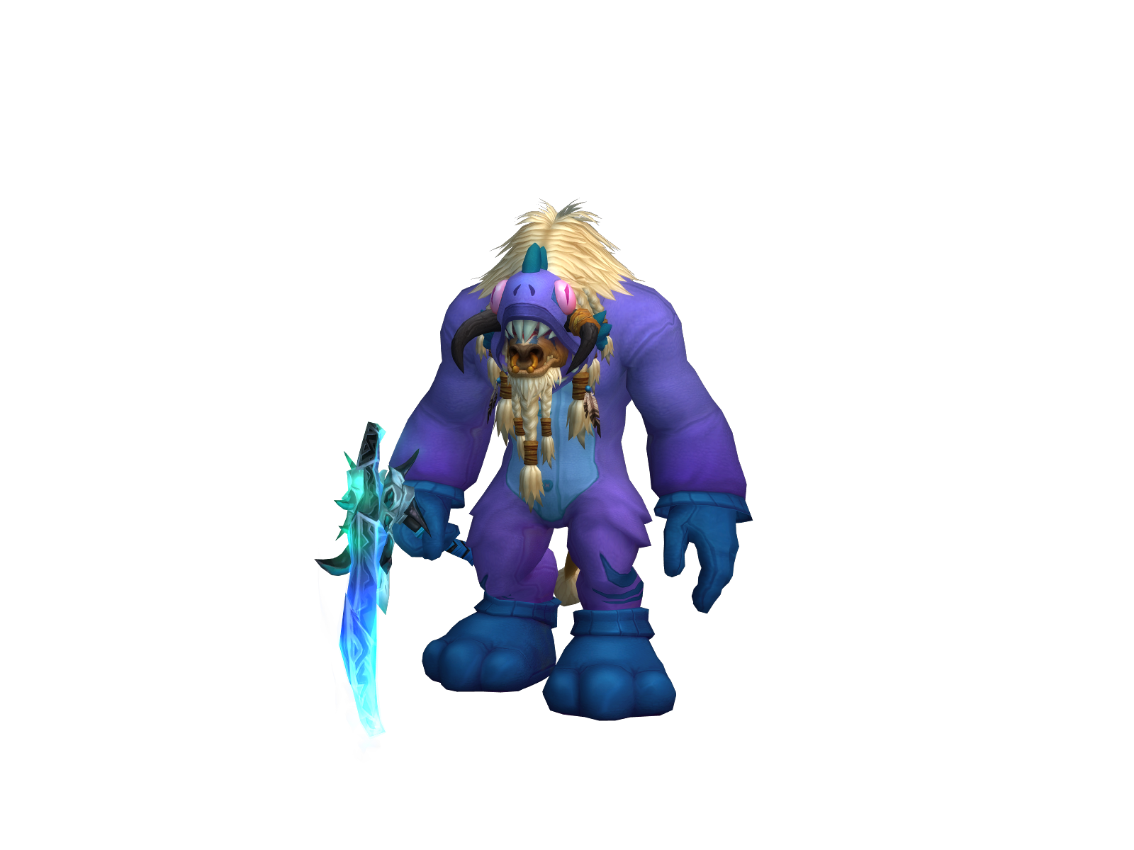 Bombarded 3D character render