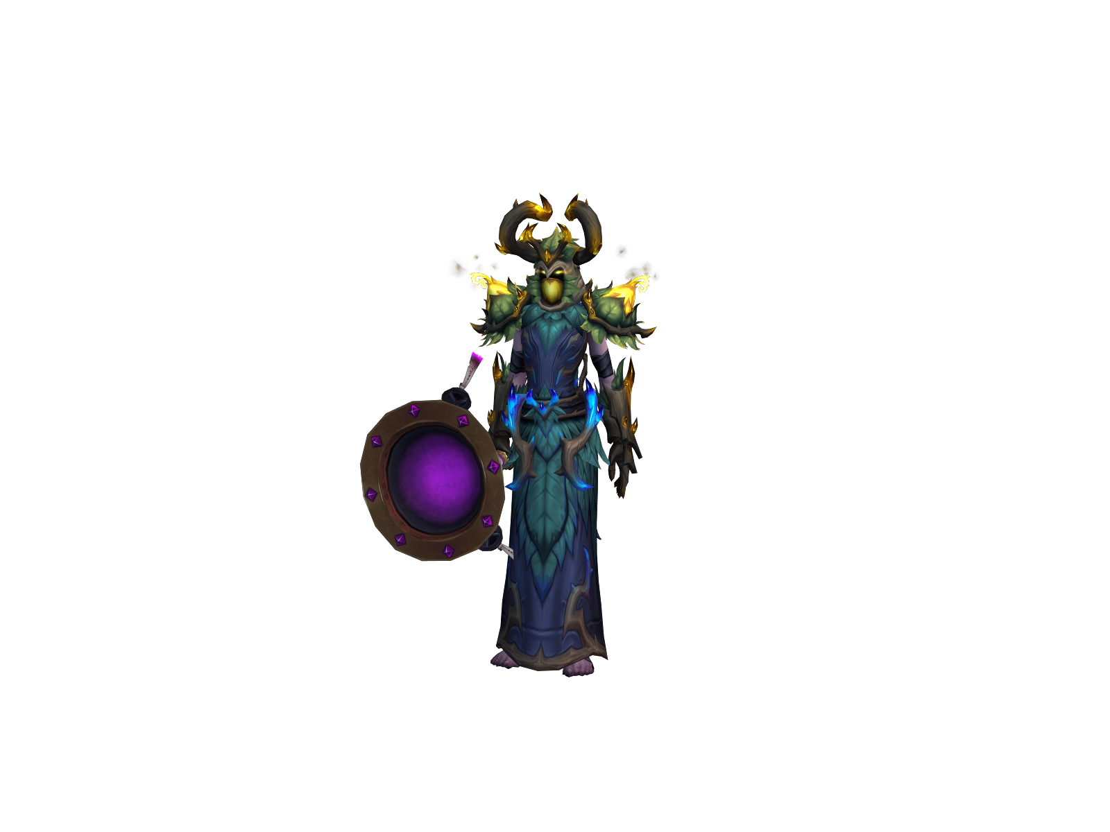 Greenyhealer 3D character render