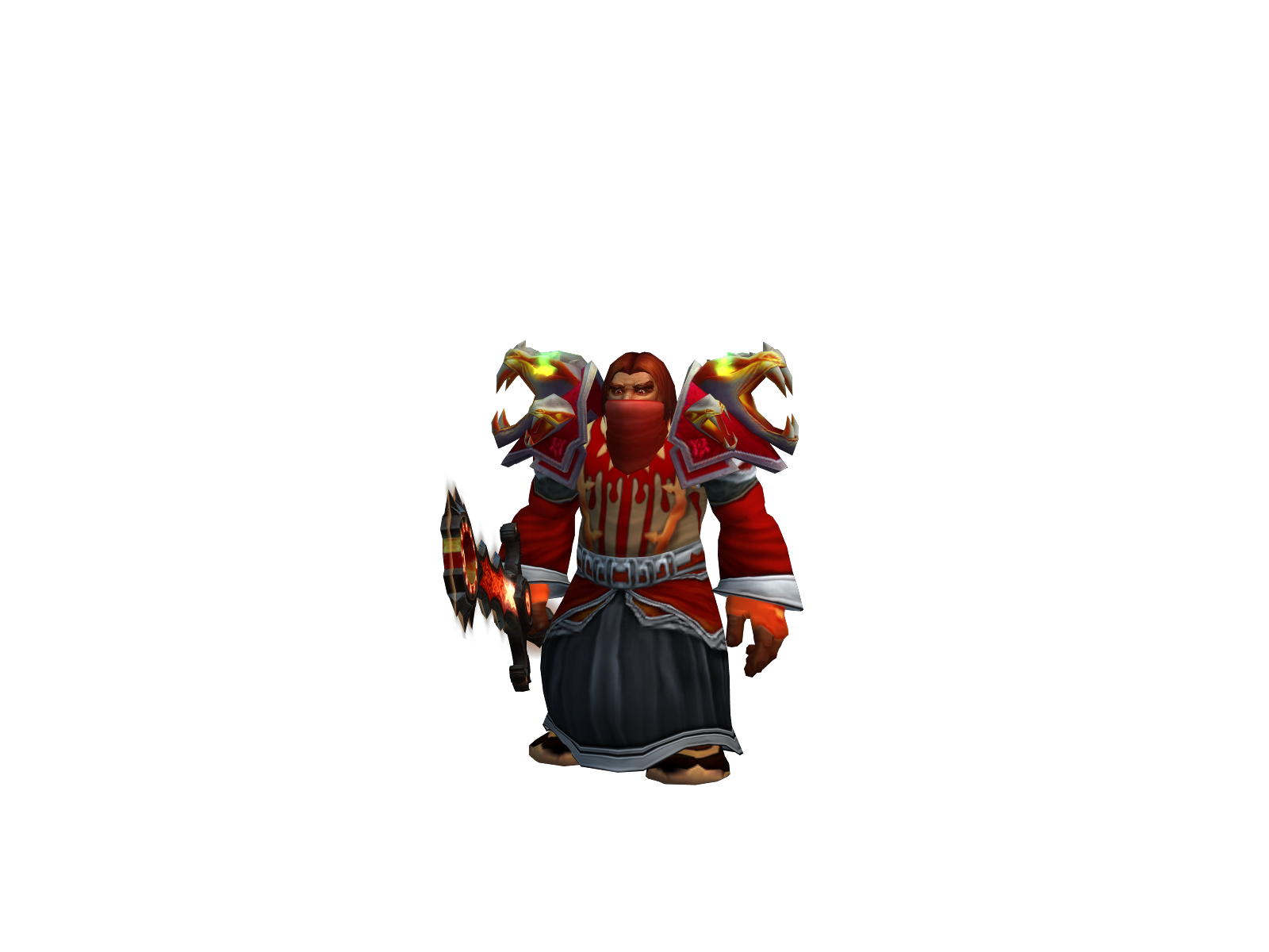 Adeftlock 3D character render